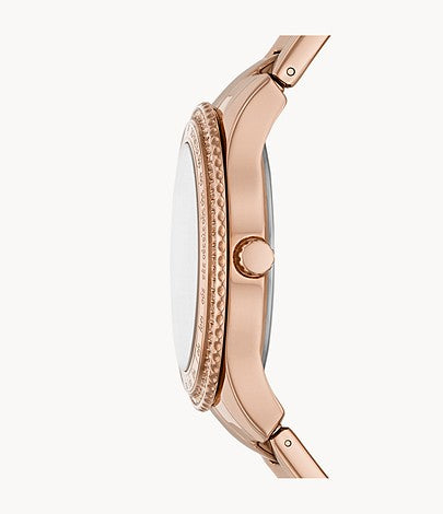 Stella Sport Multifunction Rose Gold-Tone Stainless Steel Watches | Fossil | Luby 