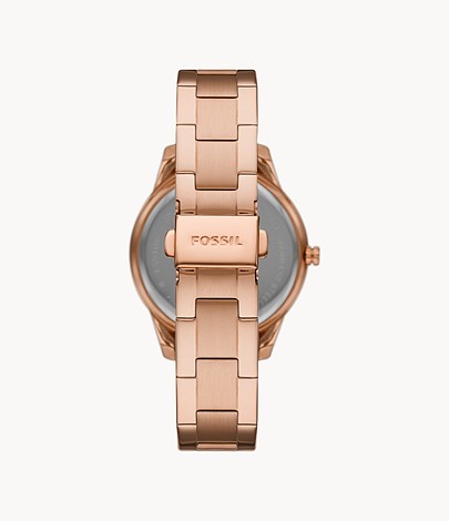 Stella Sport Multifunction Rose Gold-Tone Stainless Steel Watch | Fossil | Luby 