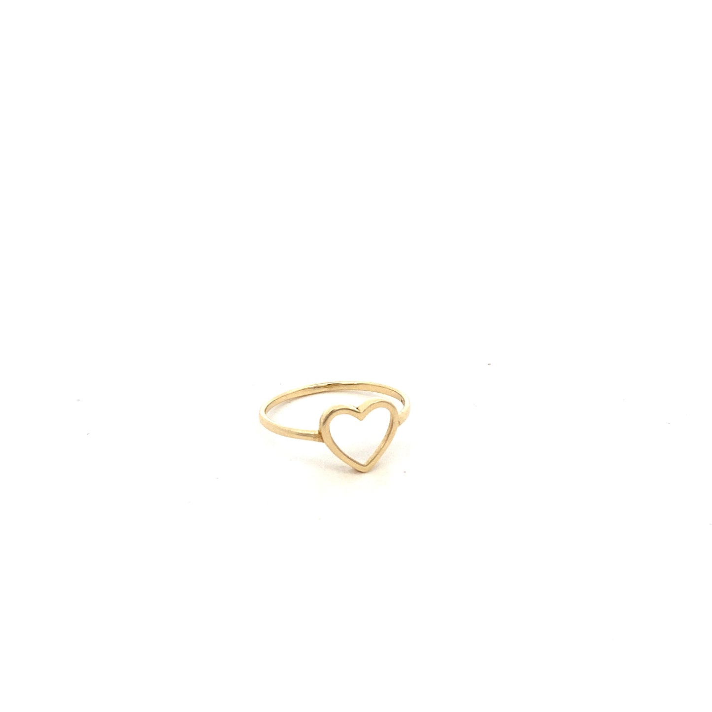 14K Gold Open Heart Ring | Luby Gold Collection | Luby 