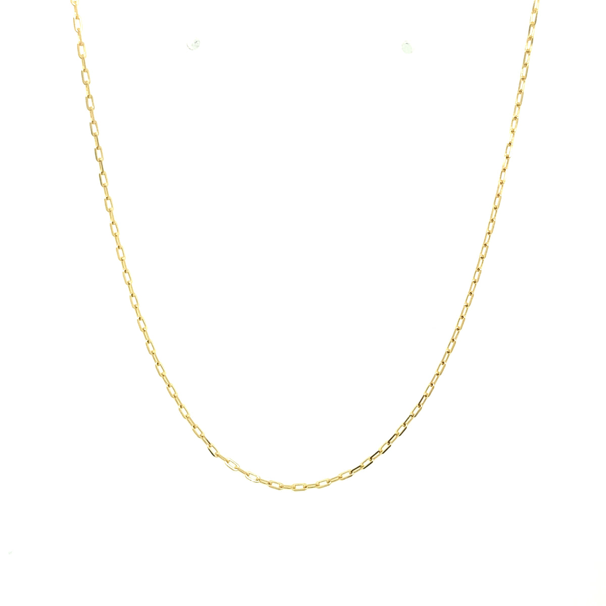 14K Gold Small Paper Clip Links Chain | Luby Gold Collection | Luby 