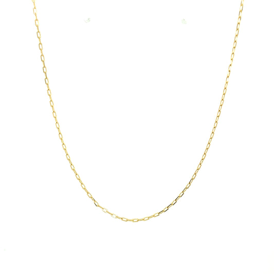 14K Gold Small Paper Clip Links Chain | Luby Gold Collection | Luby 