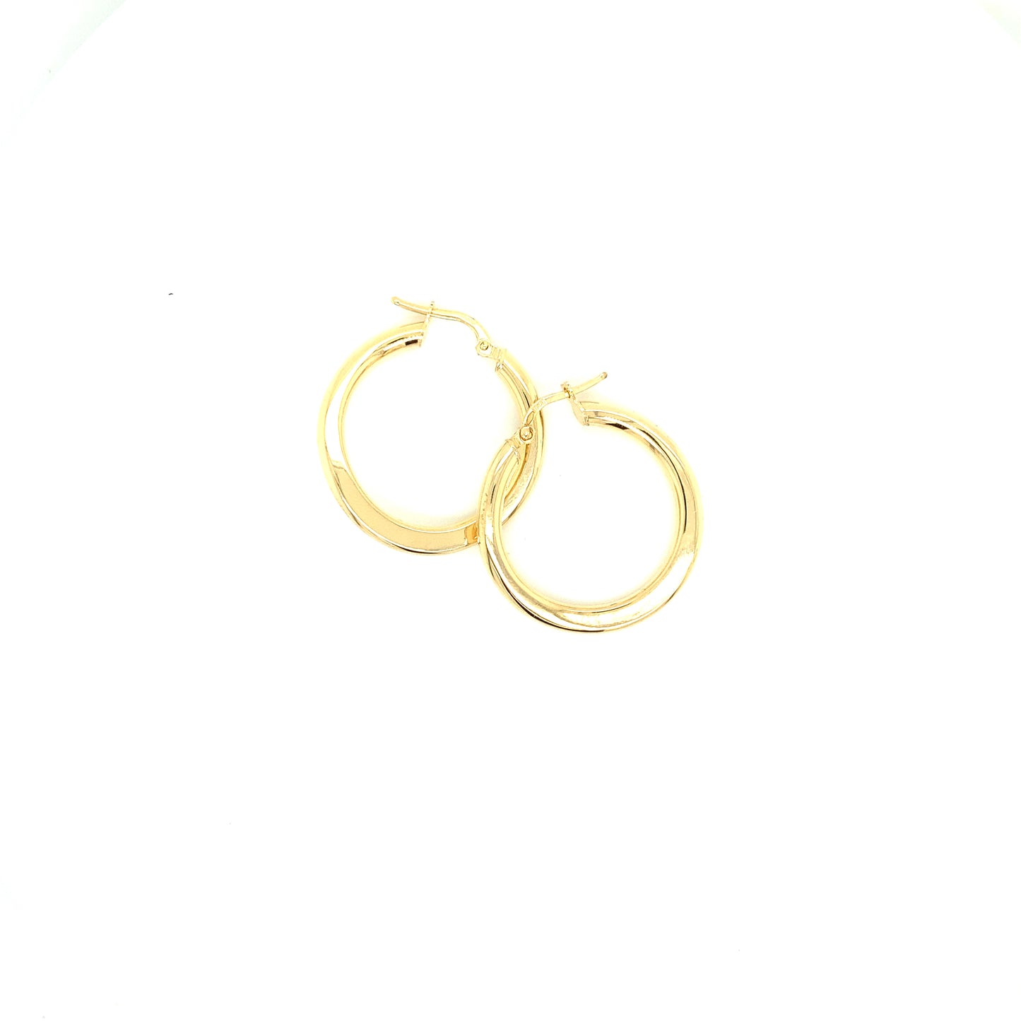 14K Wave Gold Hoops | Luby Gold Collection | Luby 