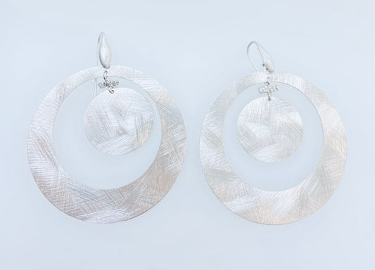 Open Circles New Moon Brass Earrings | Stroili Oro | Luby 