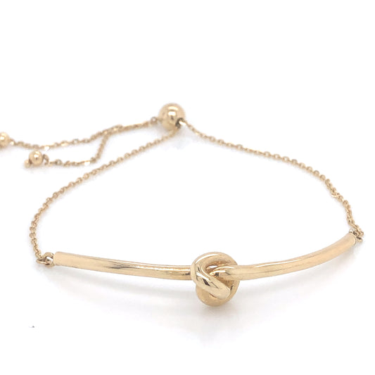 Knot Sliding 14k Gold Bracelet | Luby Gold Collection | Luby 