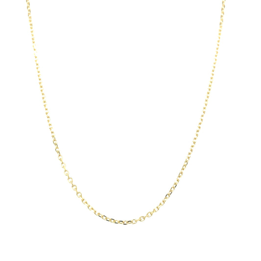 14K Gold Thiny Rolo Chain - 0.8MM | Luby Gold Collection | Luby 