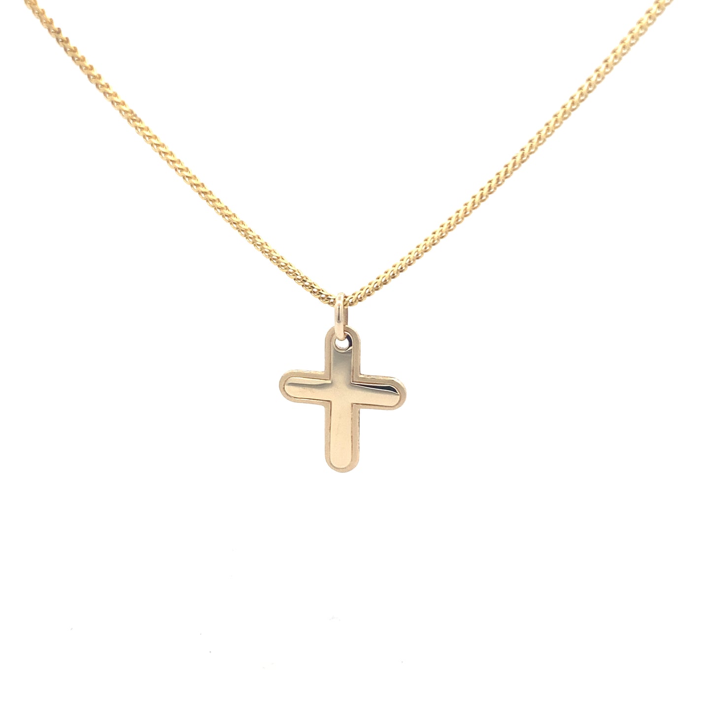 14K Gold Flat Cross Pendant | Luby Gold Collection | Luby 