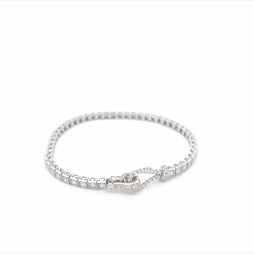 Simon G Buckle Bracelet in 18K Gold With Diamonds | Simon G | Luby 