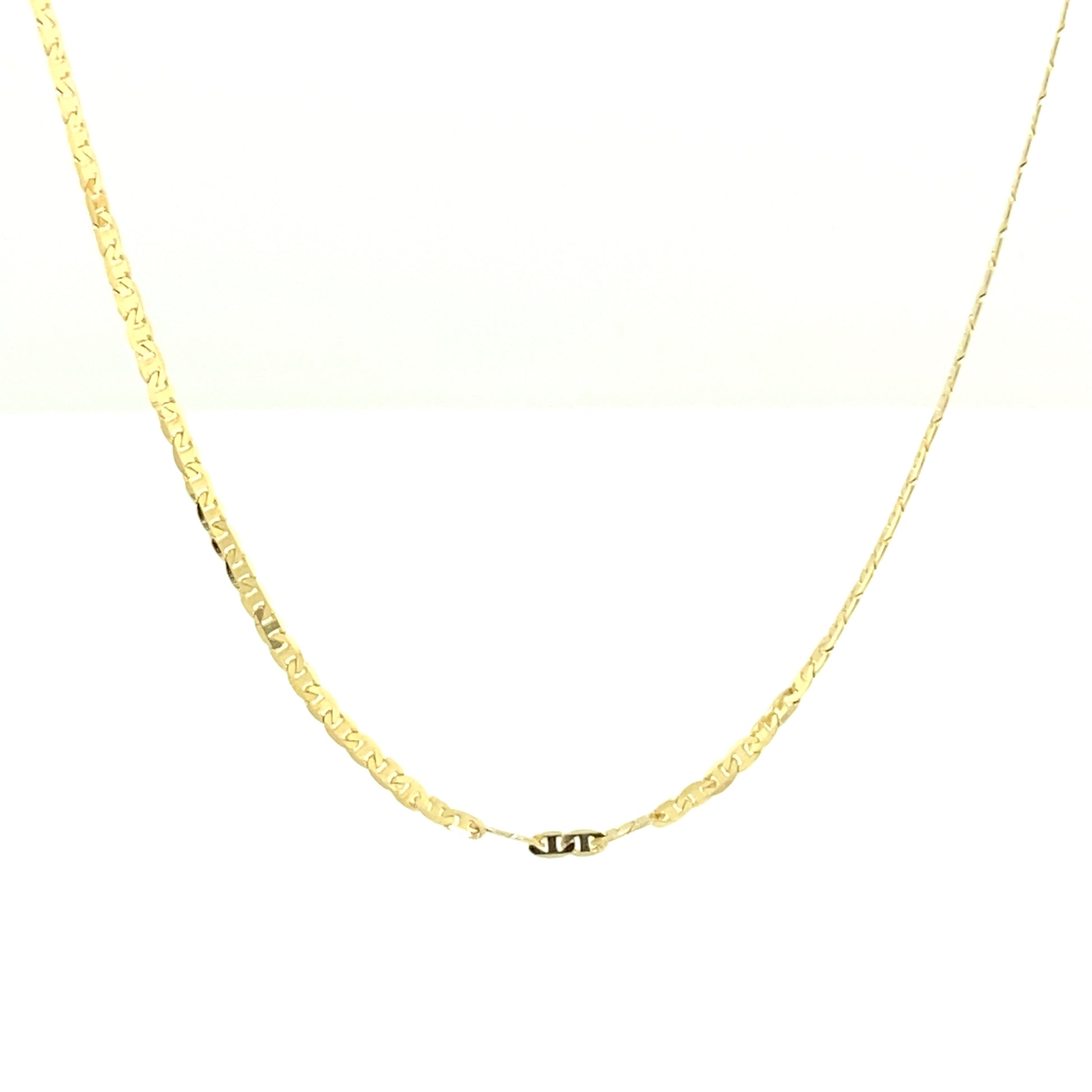 14K Gold Flat Mariner Chain | Luby Gold Collection | Luby 