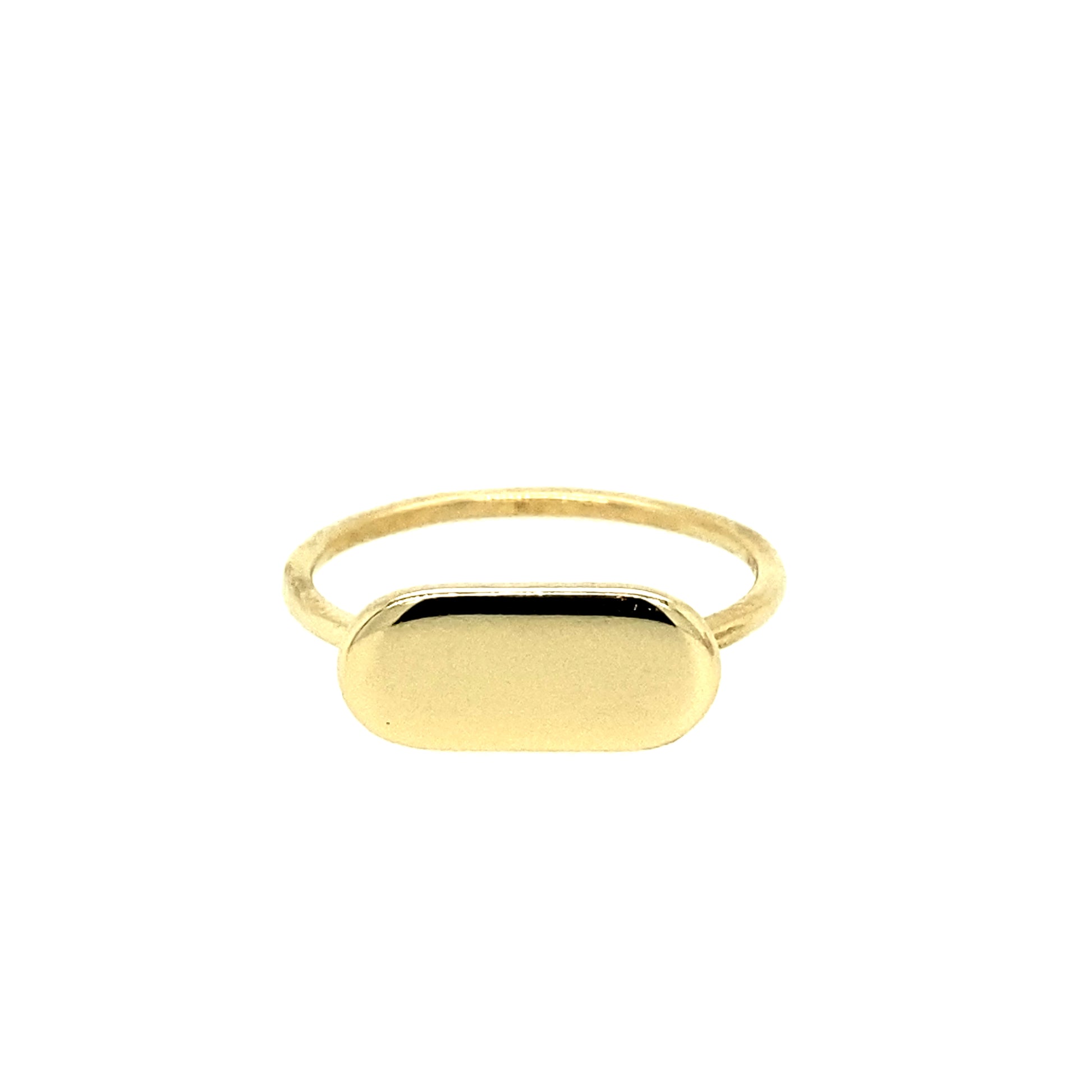 14K Gold Ring Oval Shape | Luby Gold Collection | Luby 