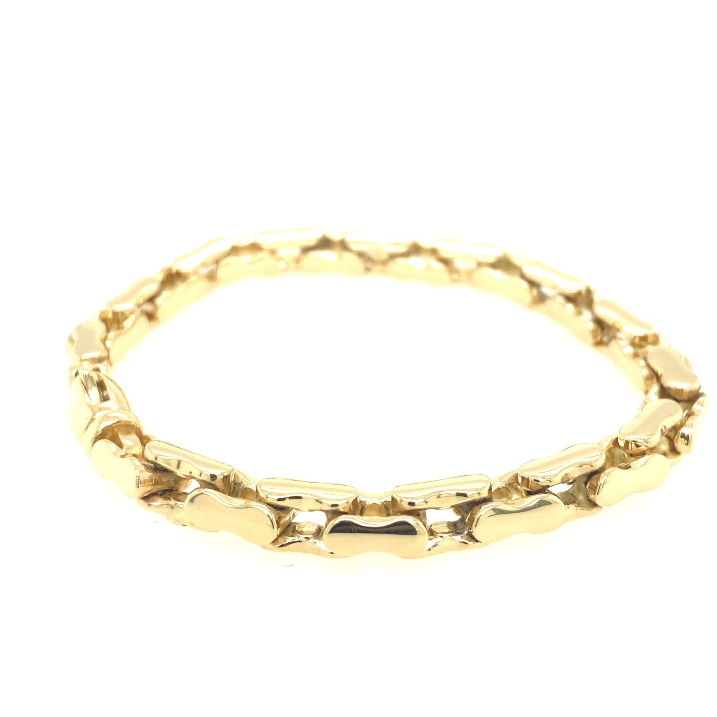 14K Gold Bicycle Chain Link Bracelet | Luby Gold Collection | Luby 