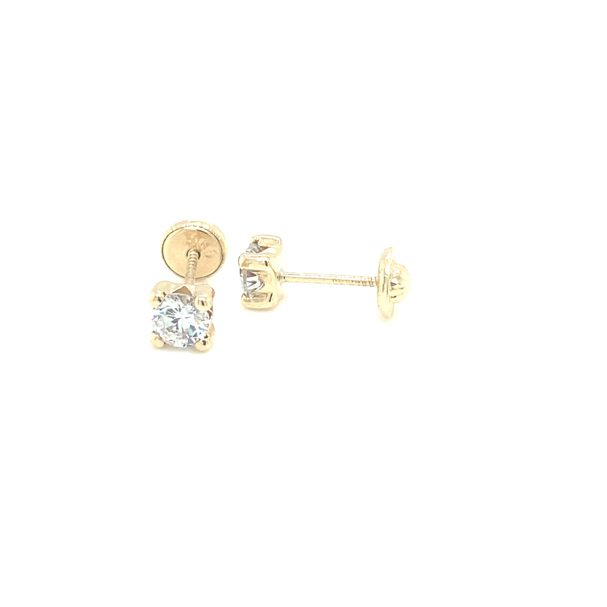 GOLD 4 PRONG CZ | Luby Gold Collection | Luby 