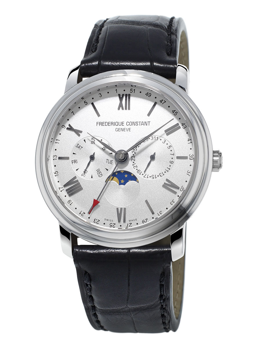 Classics Business Timer (White-Silver) | Frederique Constant | Luby 