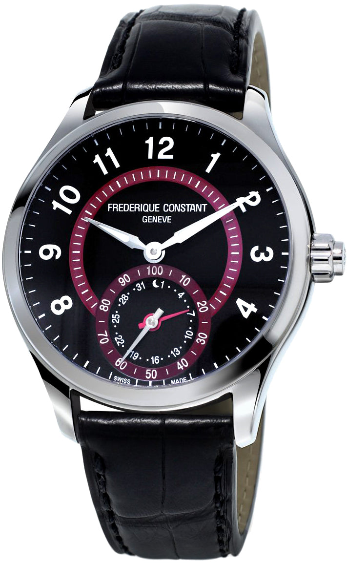 Horological Smartwatch Gents Classics (Black/Dark Red) | Frederique Constant | Luby 