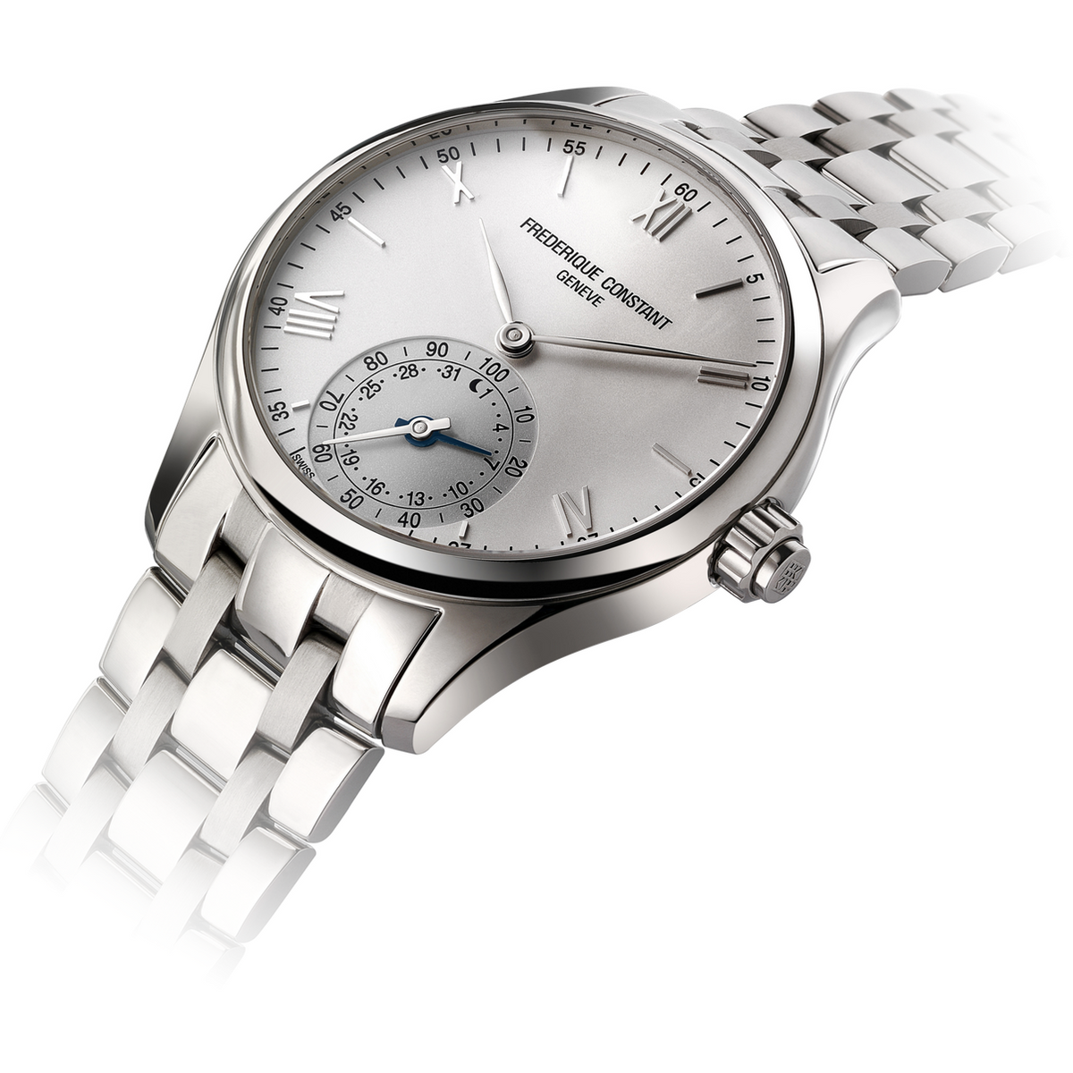 Horological Smartwatch Gents Classics (Silver-White) | Frederique Constant | Luby 