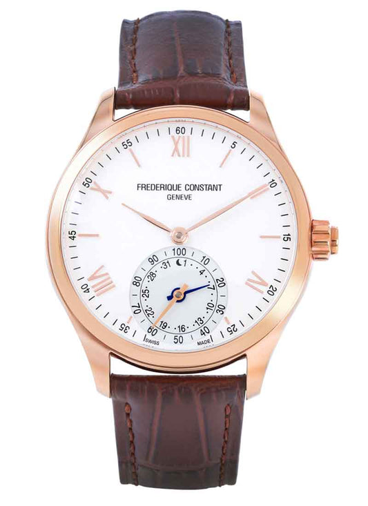 Horological Smartwatch Gents Classics (Rose-Gold/White) | Frederique Constant | Luby 