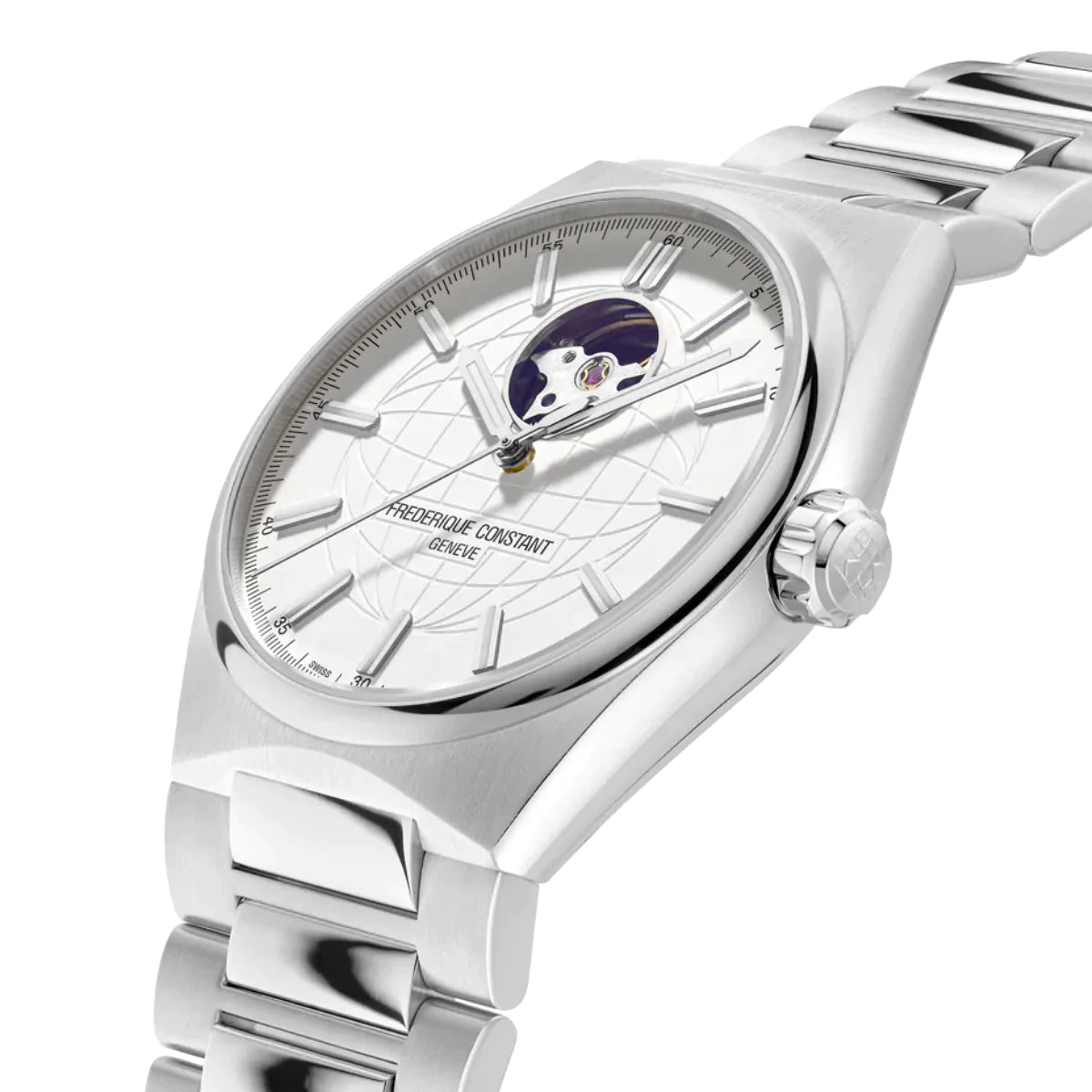 FREDERIQUE HIGHLIFE HEART BEAT AUTOMATIC WHITE DIAL | Frederique Constant | Luby 