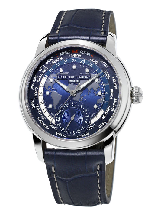 Worldtimer Manufacture (Blue) | Frederique Constant | Luby 