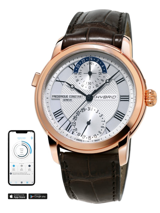 Hybrid Manufacture (Rose-Gold/Brown) | Frederique Constant | Luby 