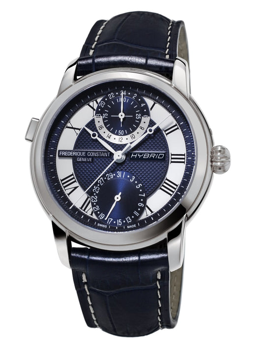 Hybrid Manufacture (Silver-Blue) | Frederique Constant | Luby 
