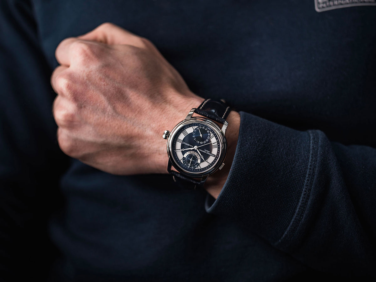 Hybrid Manufacture (Silver-Blue) | Frederique Constant | Luby 