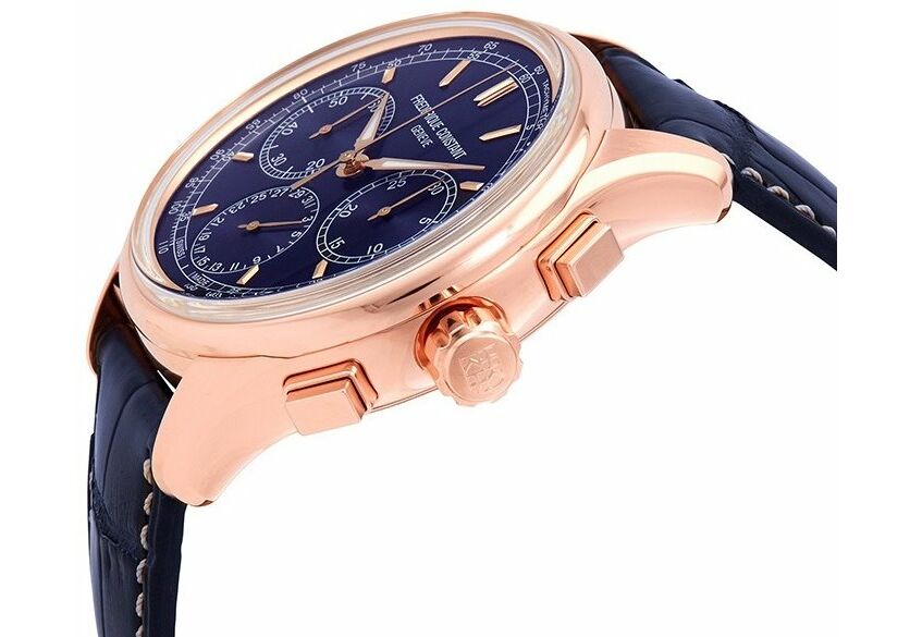 Flyback Chronograph Manufacture (Blue-Rose/Gold) | Frederique Constant | Luby 