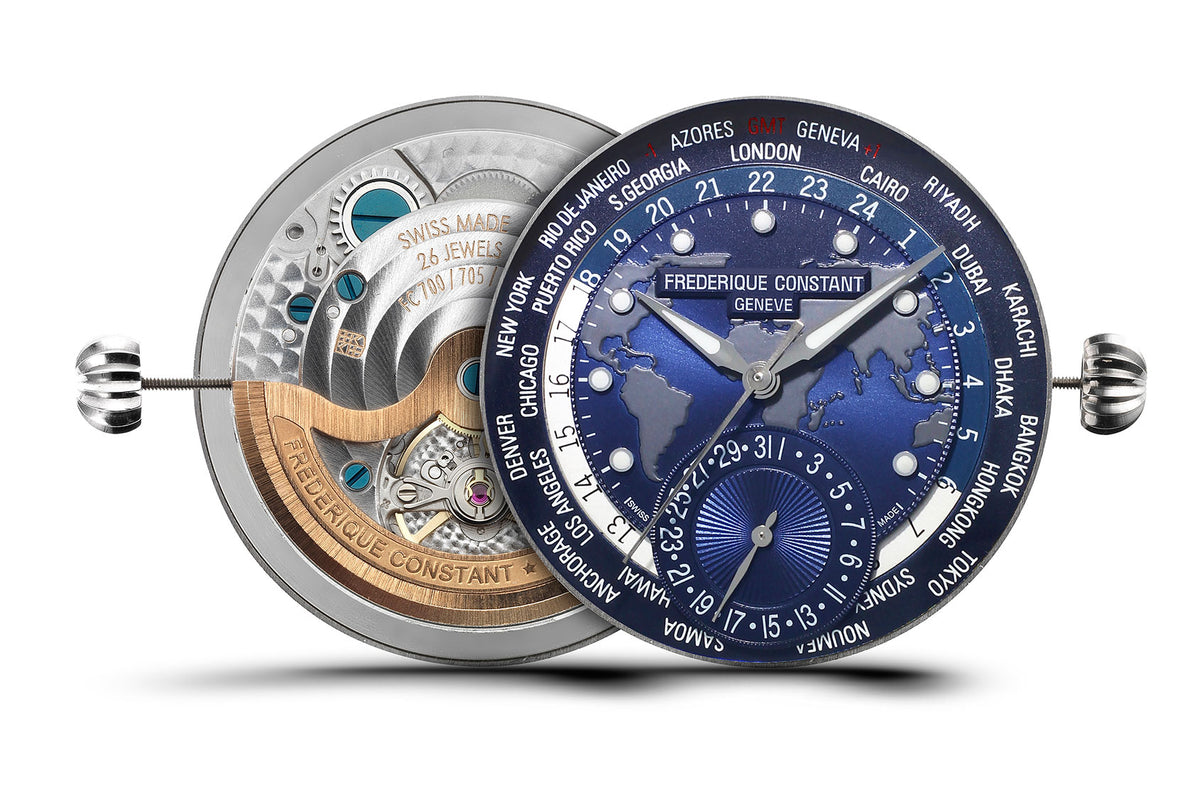 Worldtimer Manufacture (Blue) | Frederique Constant | Luby 