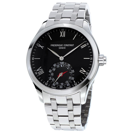 Horological Smartwatch Gents Classics (Silver-Black) | Frederique Constant | Luby 