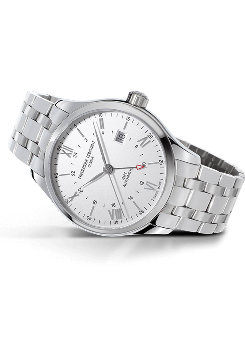 Classics Automatic GMT (Silver) | Frederique Constant | Luby 