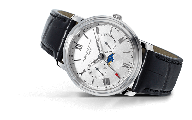 Classics Business Timer (White-Silver) | Frederique Constant | Luby 