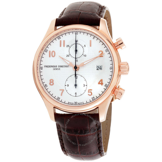 Runabout Chronograph Automatic Limited Edition (Rose-Gold White) | Frederique Constant | Luby 