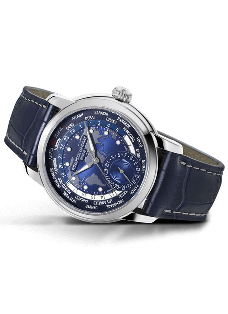 Worldtimer Manufacture (Blue) | Frederique Constant | Luby 