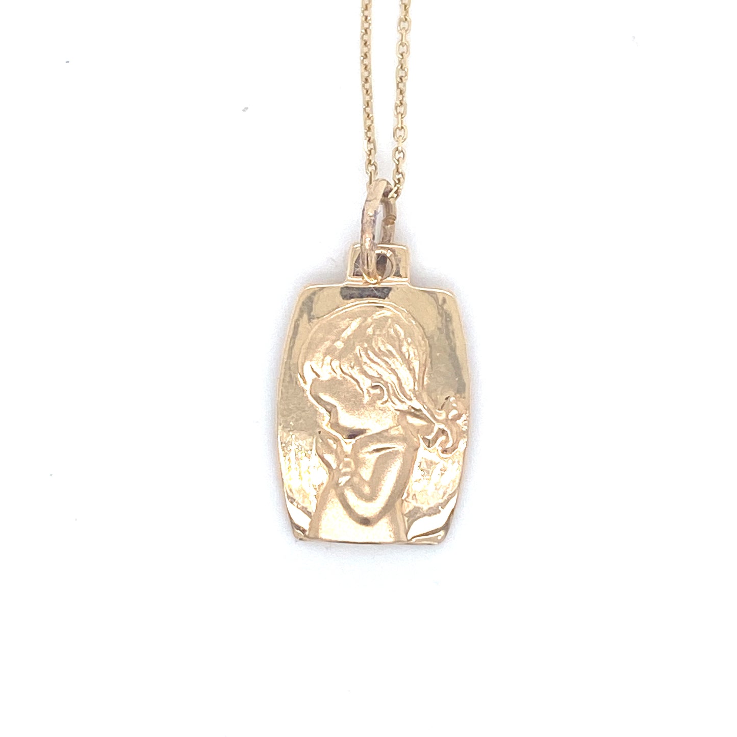 14k Little Girl Praying Pendant | Luby Gold Collection | Luby 