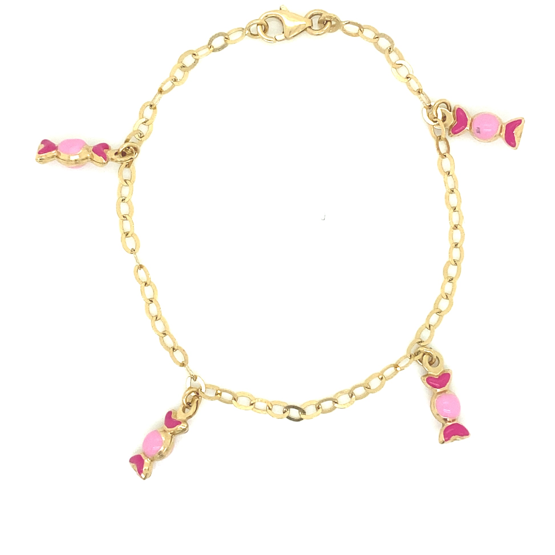 14K Gold Candy Charm Baby Bracelet | Luby Gold Collection | Luby 