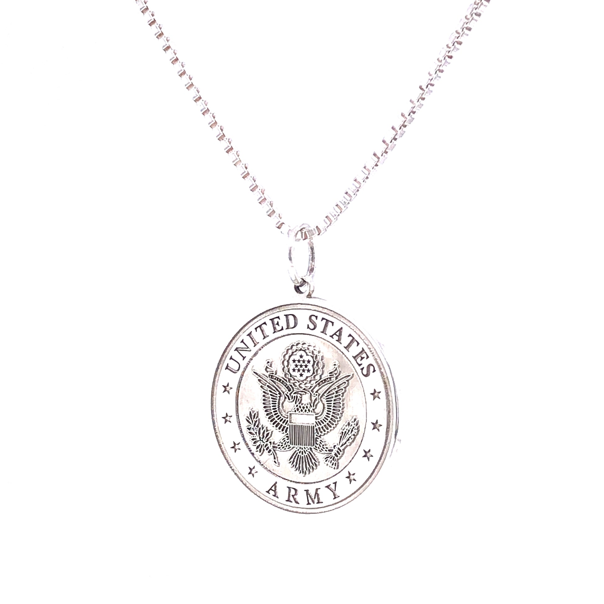 US Army Custom Pendant in Sterling Silver | Luby Gold Collection | Luby 