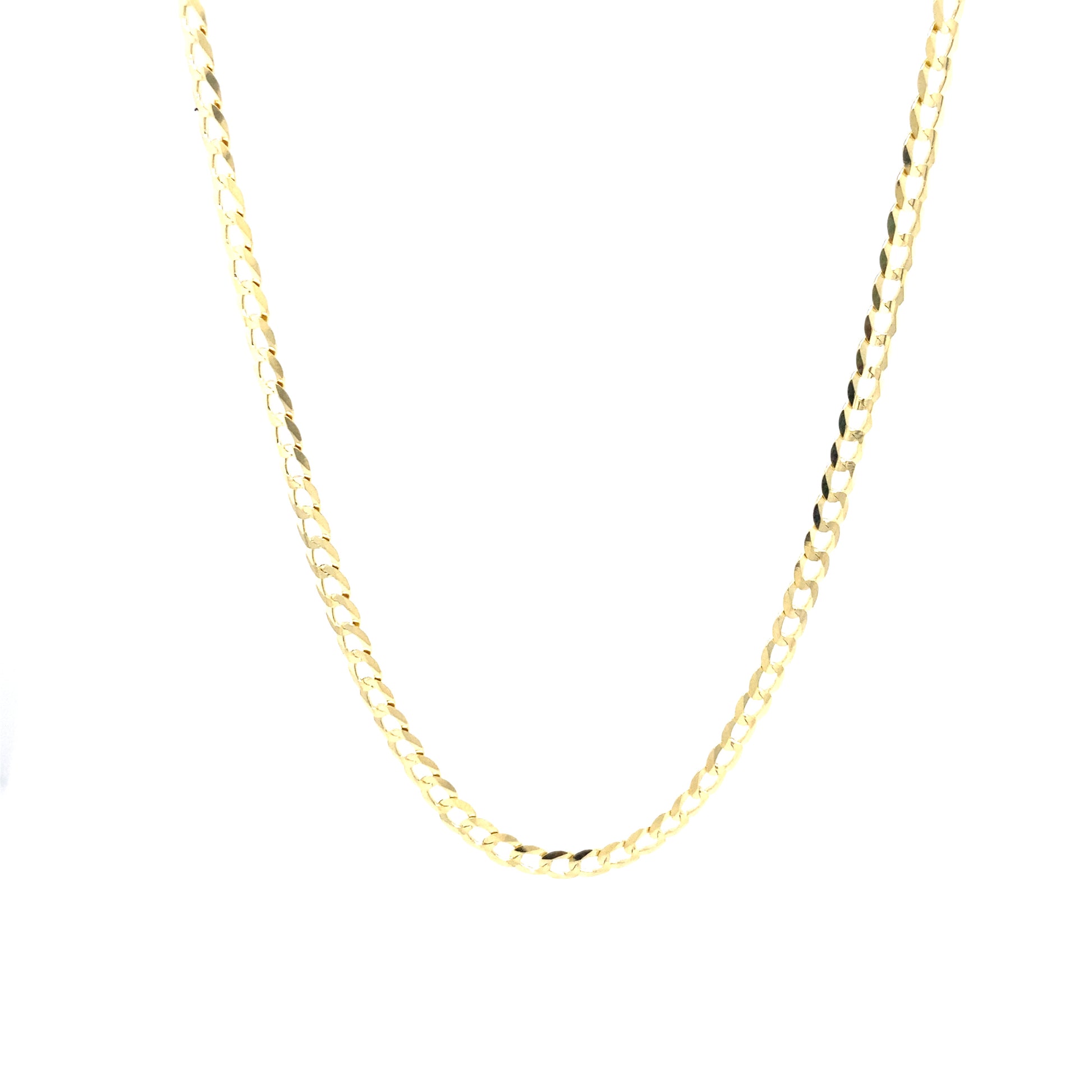 14K FLAT CUBAN CHAIN | Luby Gold Collection | Luby 