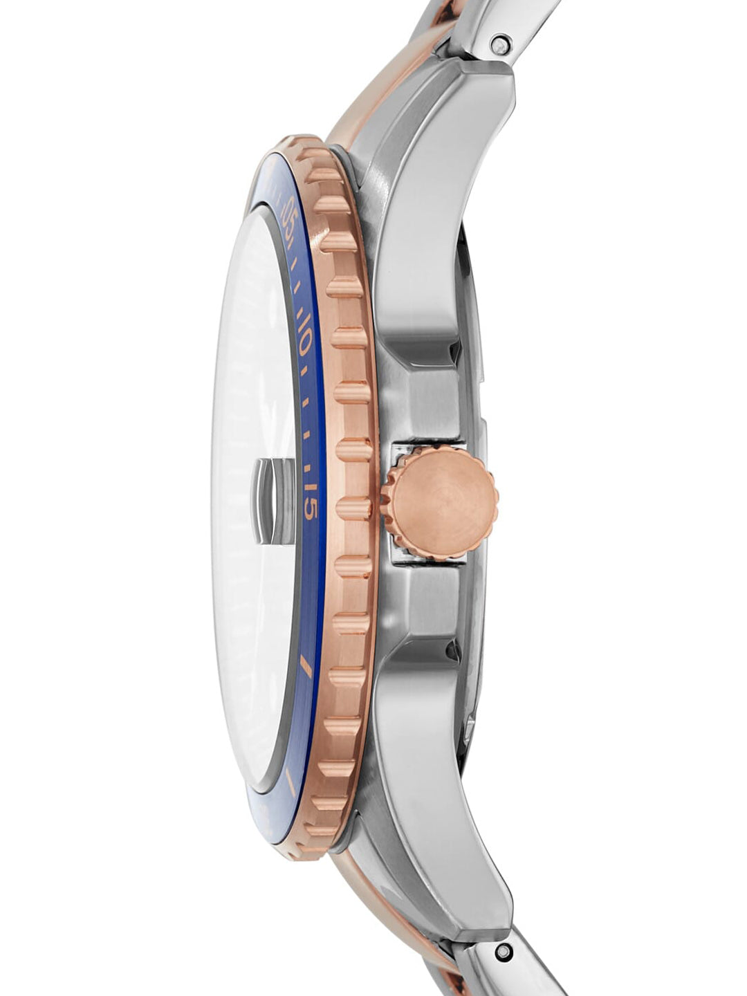 FB-01 Watch (Silver/Blue/Rose-Gold) | Fossil | Luby 