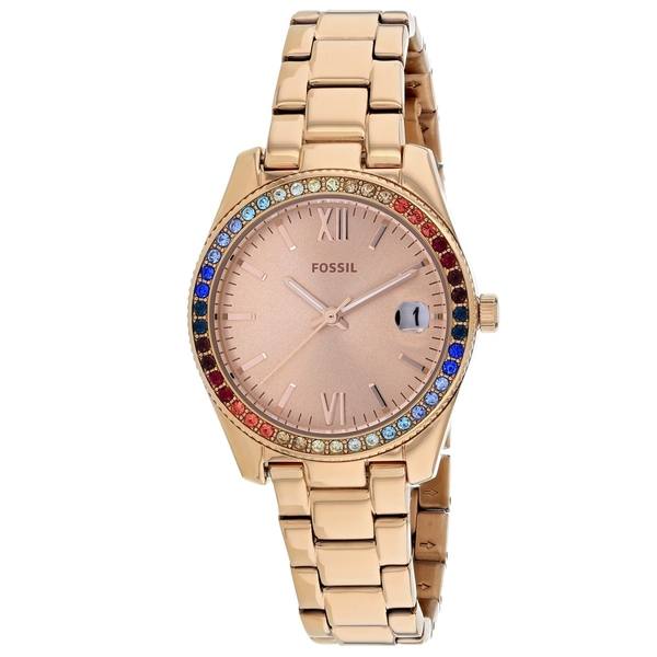 Ladies Scarlet Mini Watch (Rose-Gold) | Fossil | Luby 