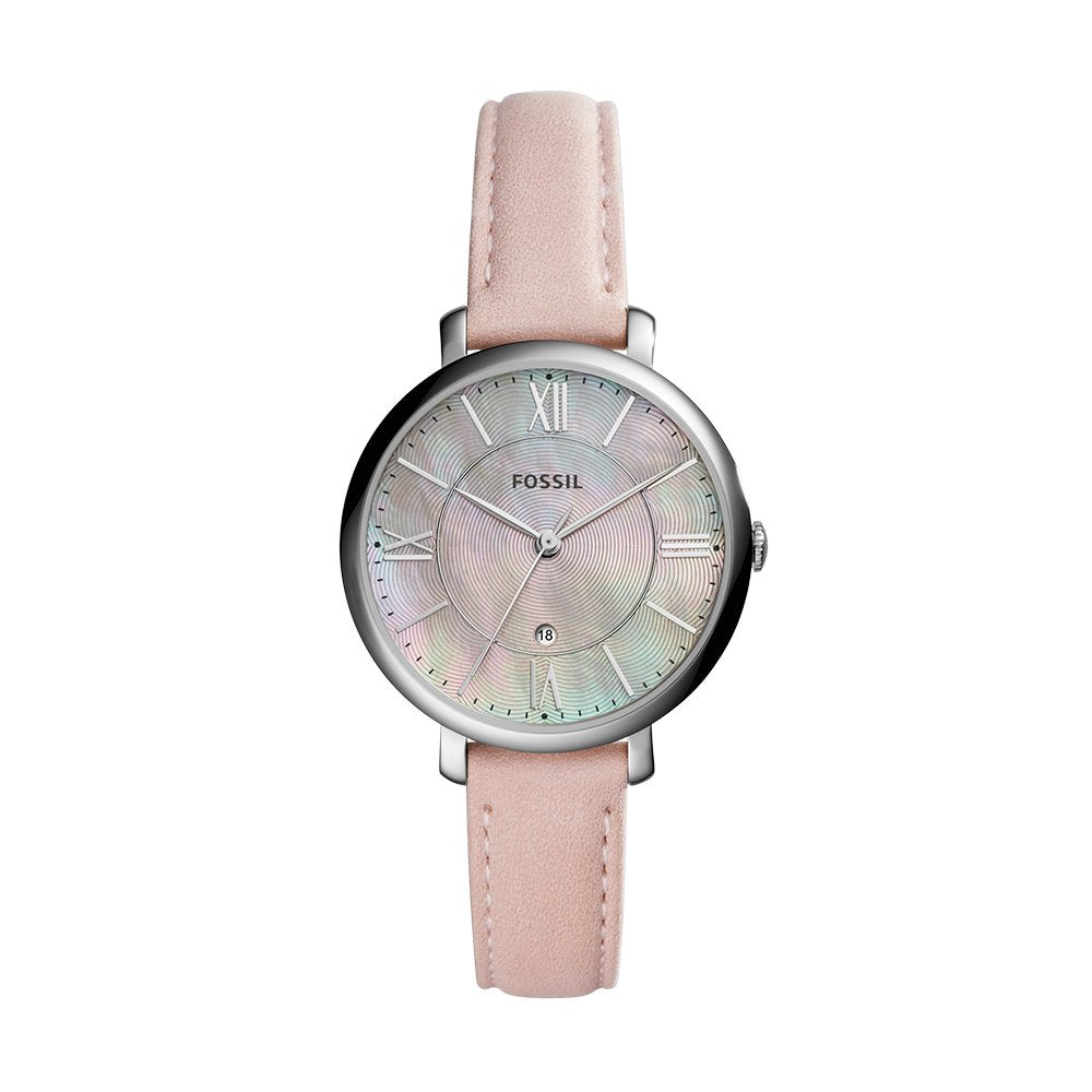 Ladies Jacqueline Watch (Silver/Pink) | Fossil | Luby 
