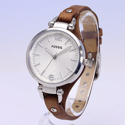 Ladies Georgia Watch (Silver) | Fossil | Luby 