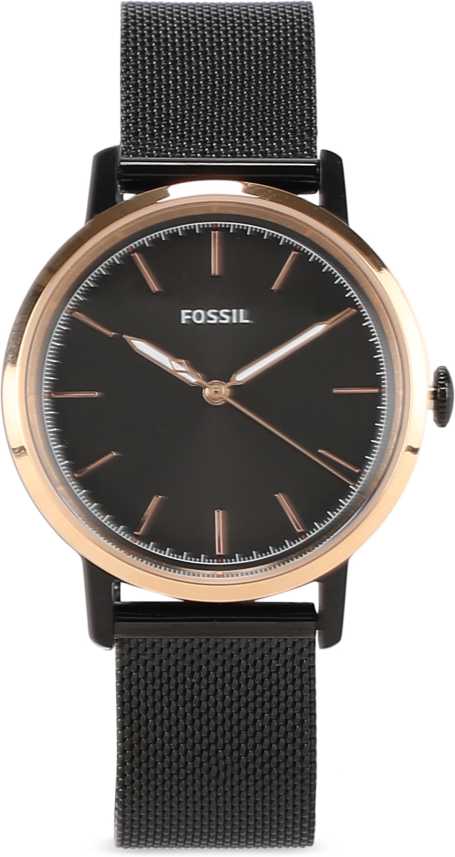Ladies Neely Watch (Black/Rose-Gold) | Fossil | Luby 