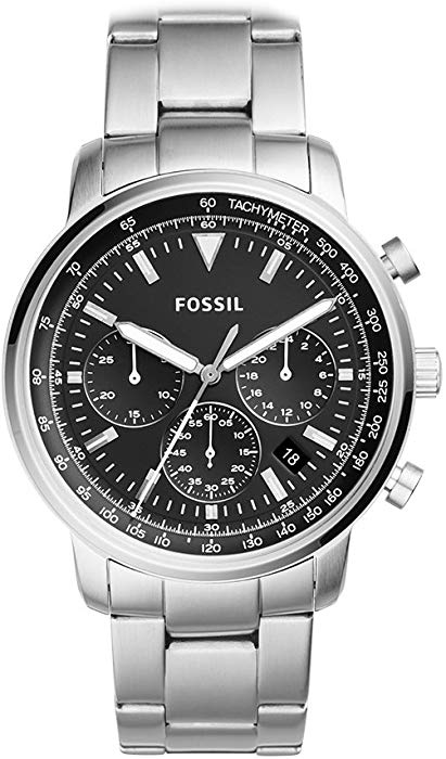 Goodwin Chronograph Watch (Silver) | Fossil | Luby 