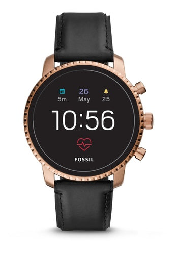 Q Explorist Gen 4 SmartWatch (Rose-Gold/Black) | Fossil | Luby 
