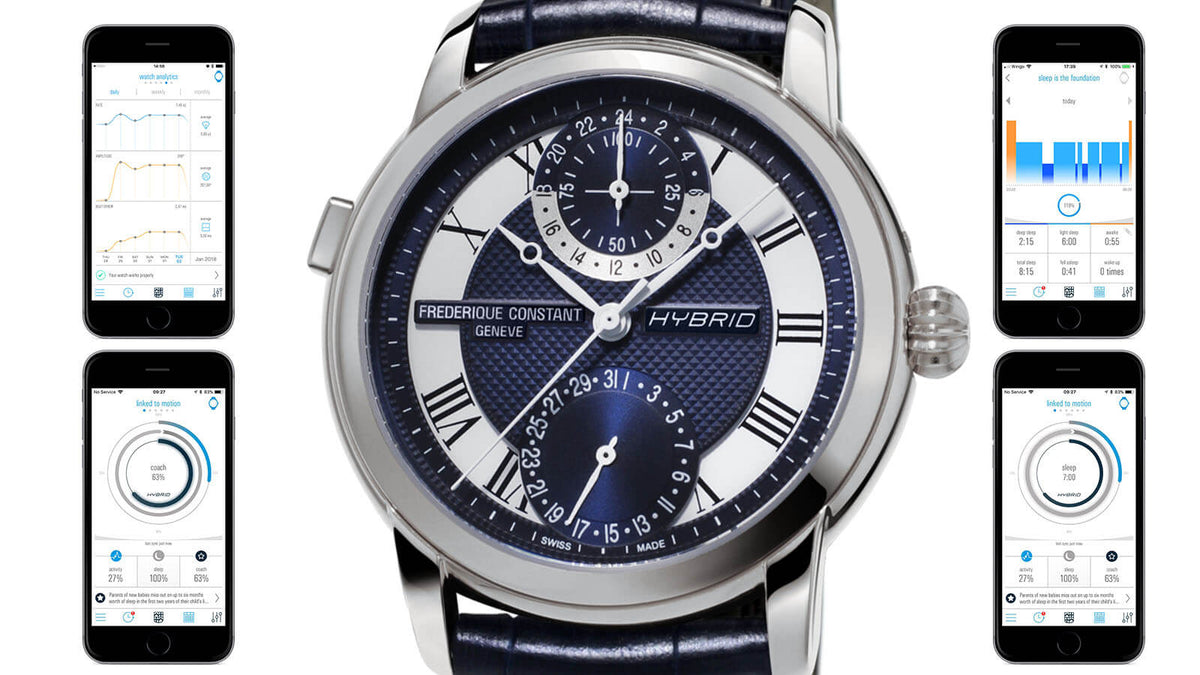 Hybrid Manufacture (Silver-Blue) | Frederique Constant | Luby 