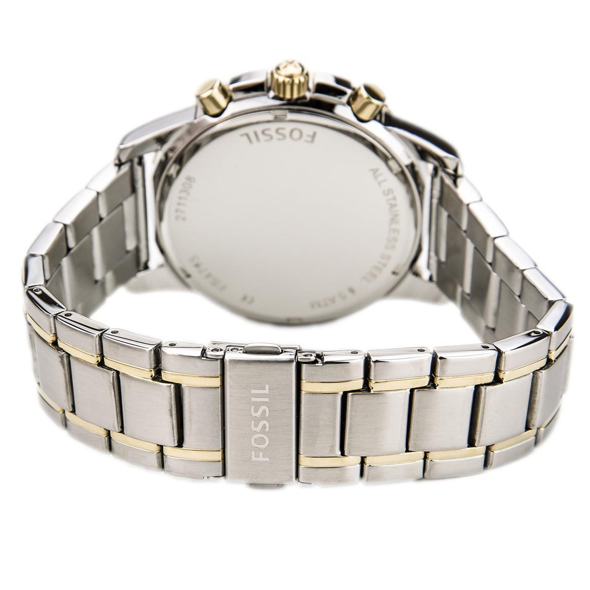 Dean Chronograph Watch (Silver/Gold) | Fossil | Luby 
