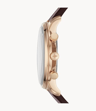 Goodwin Chronograph Watch (Rose-Gold) | Fossil | Luby 