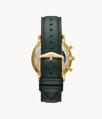 Neutra Chronograph Dark Green Leather Watch | Fossil | Luby 