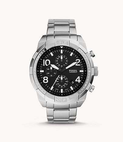 Bronson Chronograph Stainless Steel Watch | Fossil | Luby 