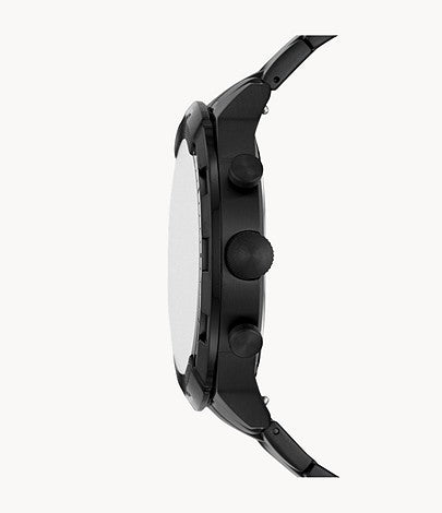 Bronson Chronograph Black Stainless Steel Watch | Fossil | Luby 