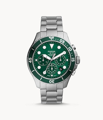 Chronograph Stainless Steel Watch | Fossil | Luby 