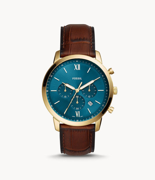 Fossil Neutra Chronograph Brown Leather Watch | Fossil | Luby 